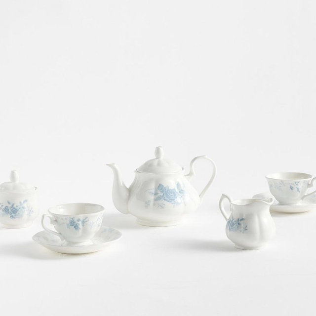 LoveShackFancy Rose Porcelain Tea Set