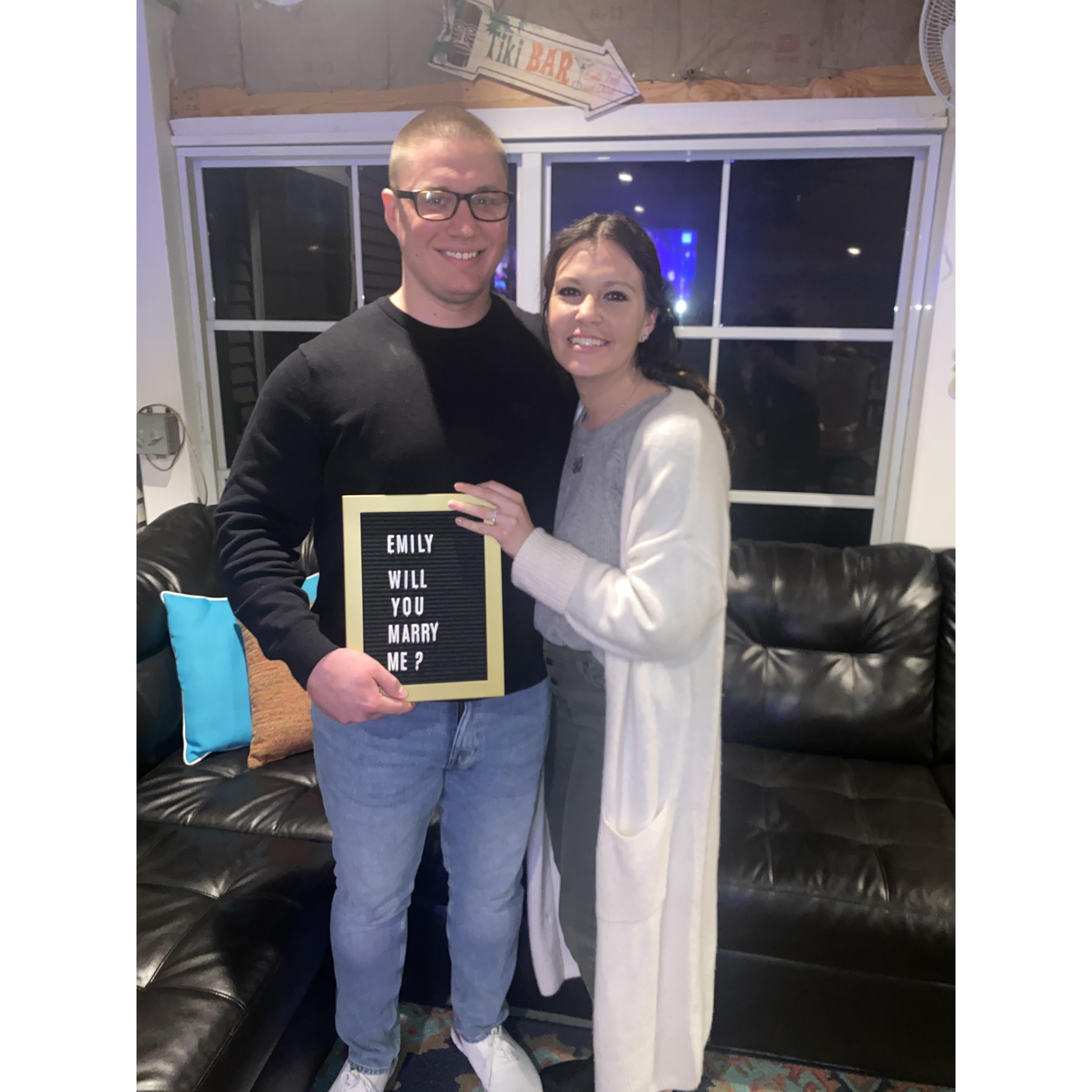 Night of our engagement April 2nd 2021