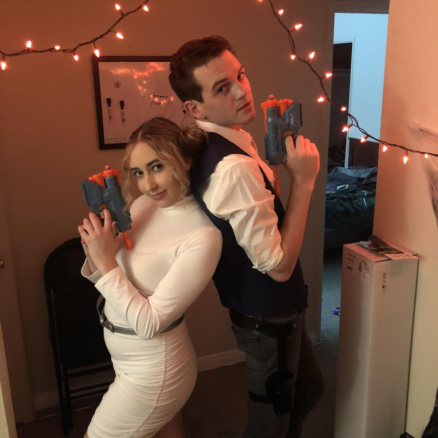 First Halloween together - Leia & Han Solo!