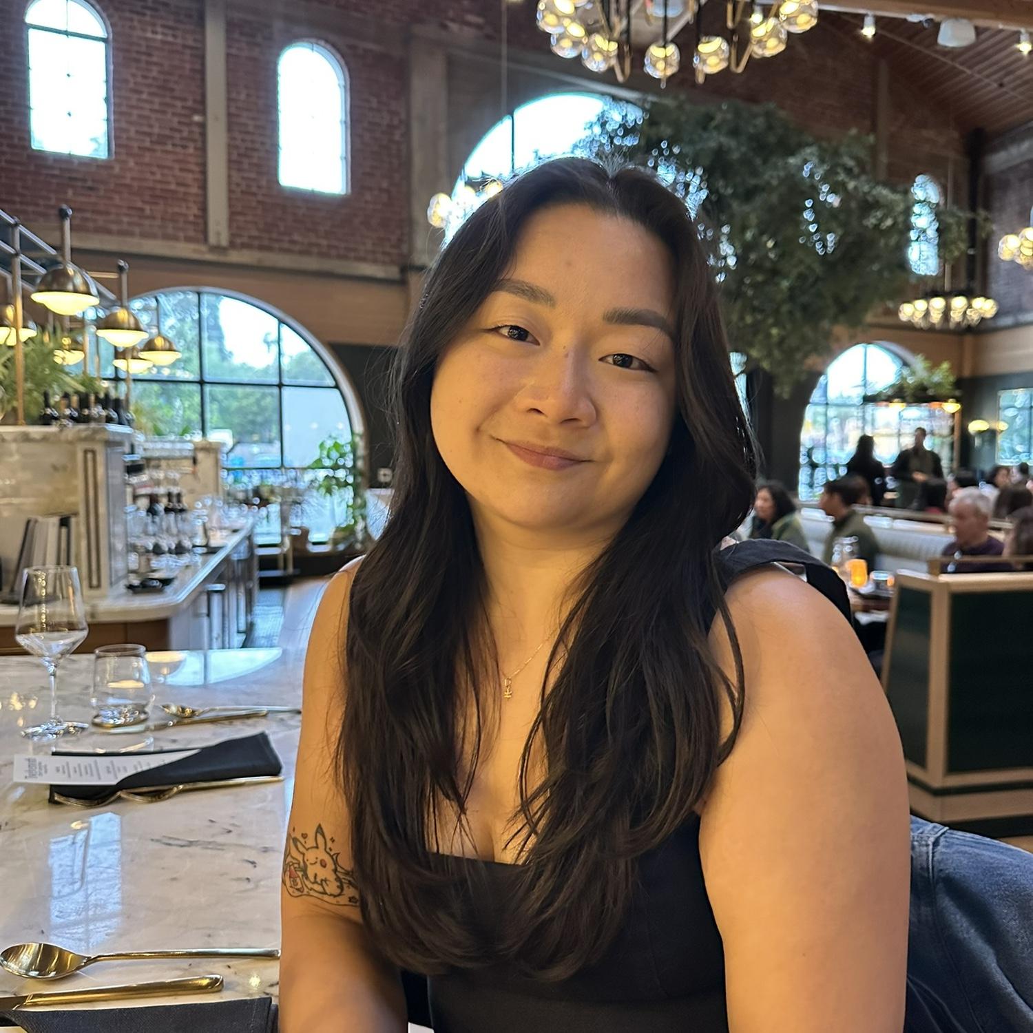 From our engagement dinner.