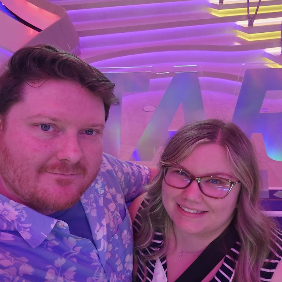 Us on Royal Caribbean's Star of the Seas cruise ship, first day, March 2026