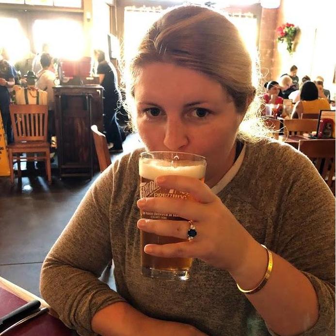 Showing off the ring!
Fredericksburg Brewing Company