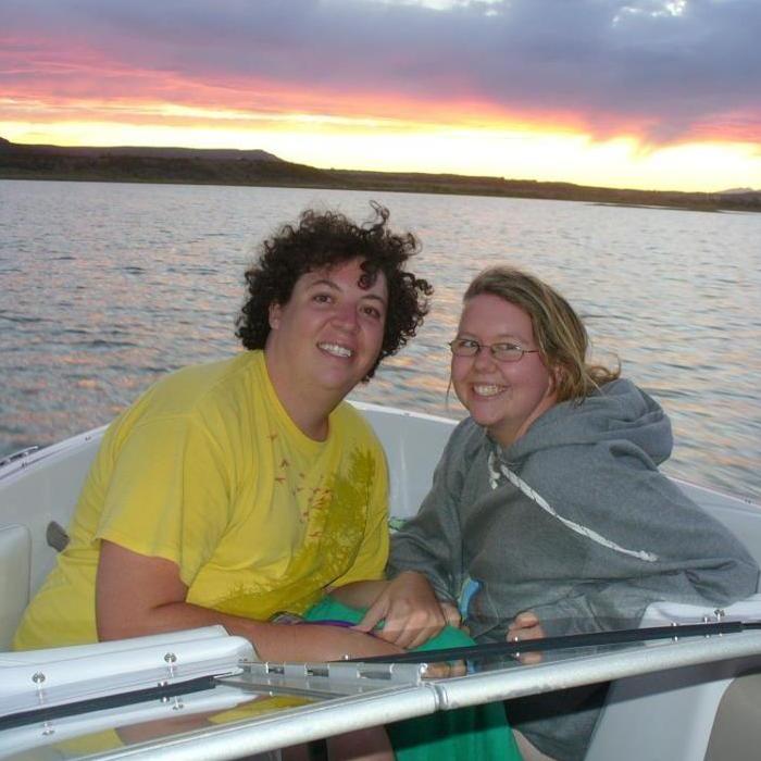 We really love this boat! This picture was taken on Kaitlyn’s first time on the boat back in 2011.