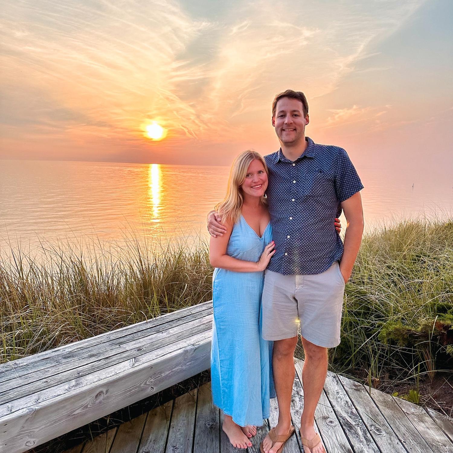 Our first trip together to Will's family  summer home in Ludington, Michigan.