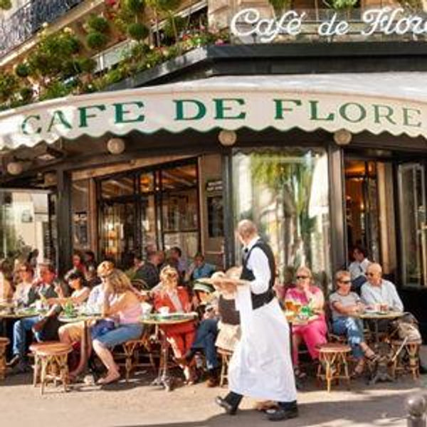 Morning Café au Lait & Croissants