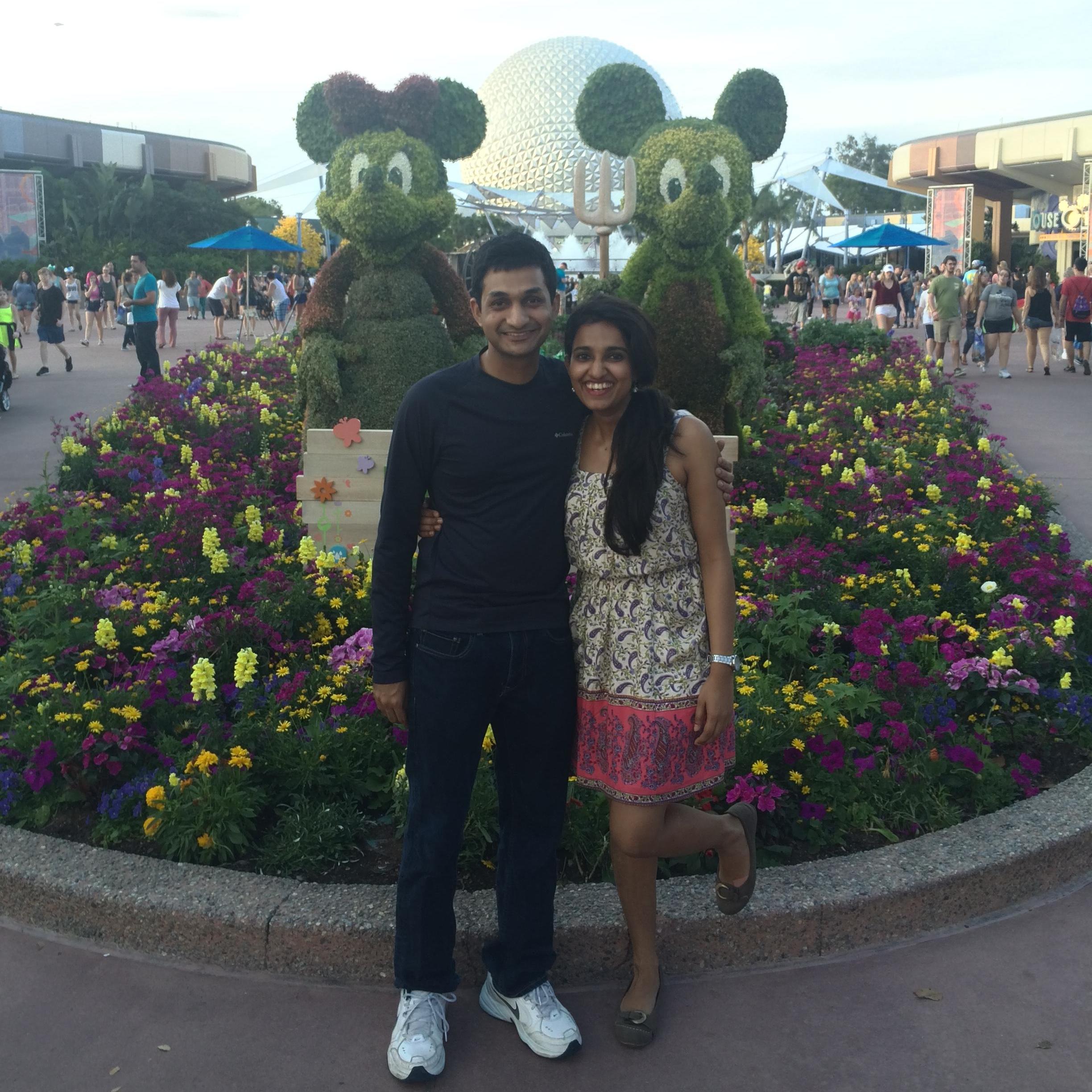 Our first visit to Disneyworld together!