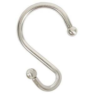 S Shape Shower Hooks Brushed Nickel - Threshold™