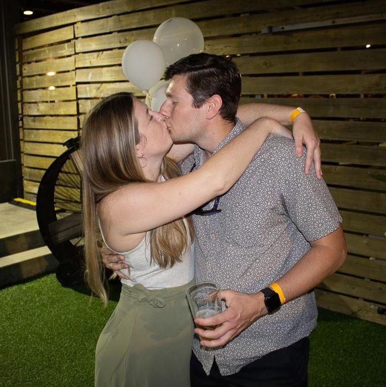 A fun party celebrating the engagement of Cailee + Brandon