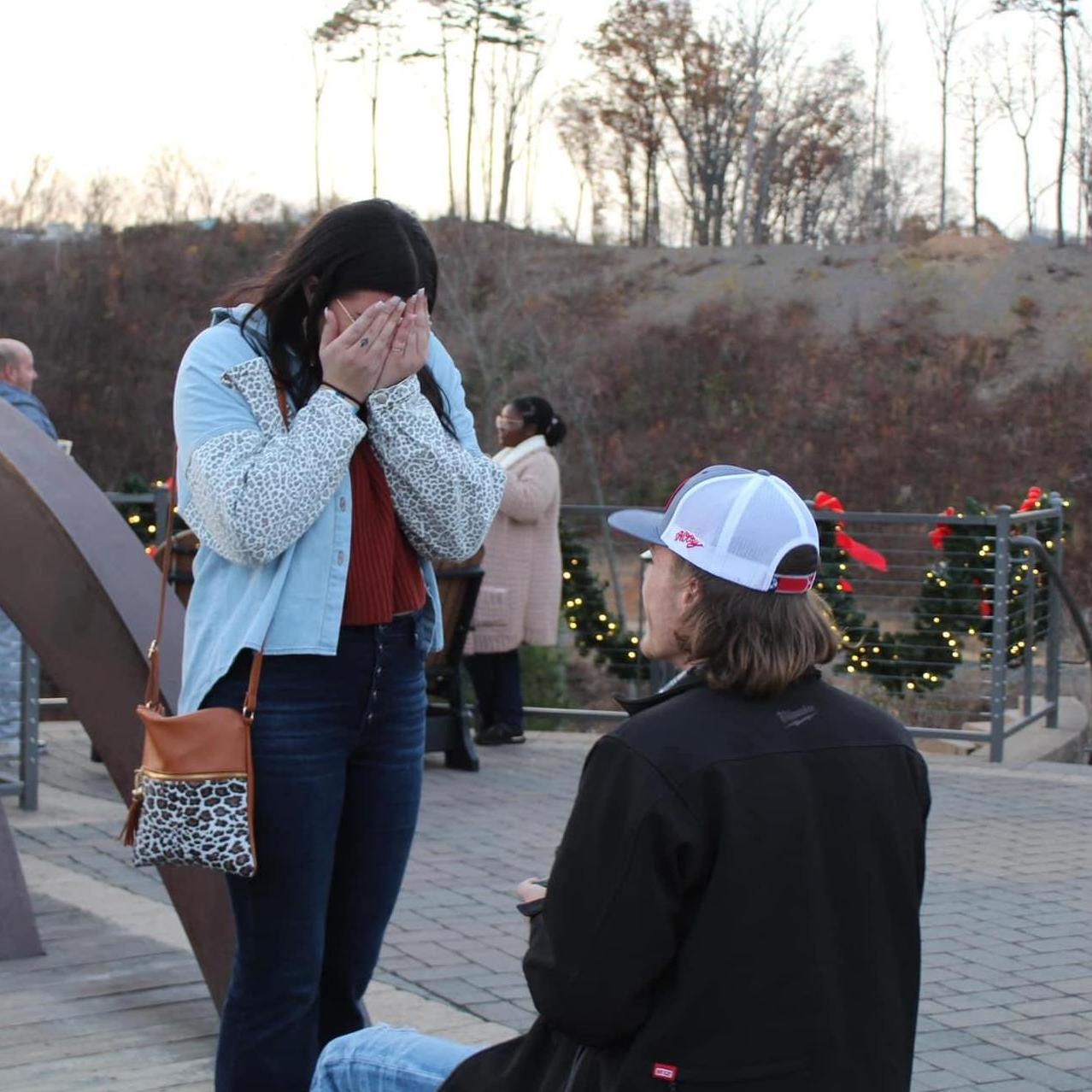 Where it all started. We took a trip for my birthday to Gatlinburg, Tennessee with a few friends and he asked me to be his wife before going on the Sky Bridge. BEST WEEKEND EVER!