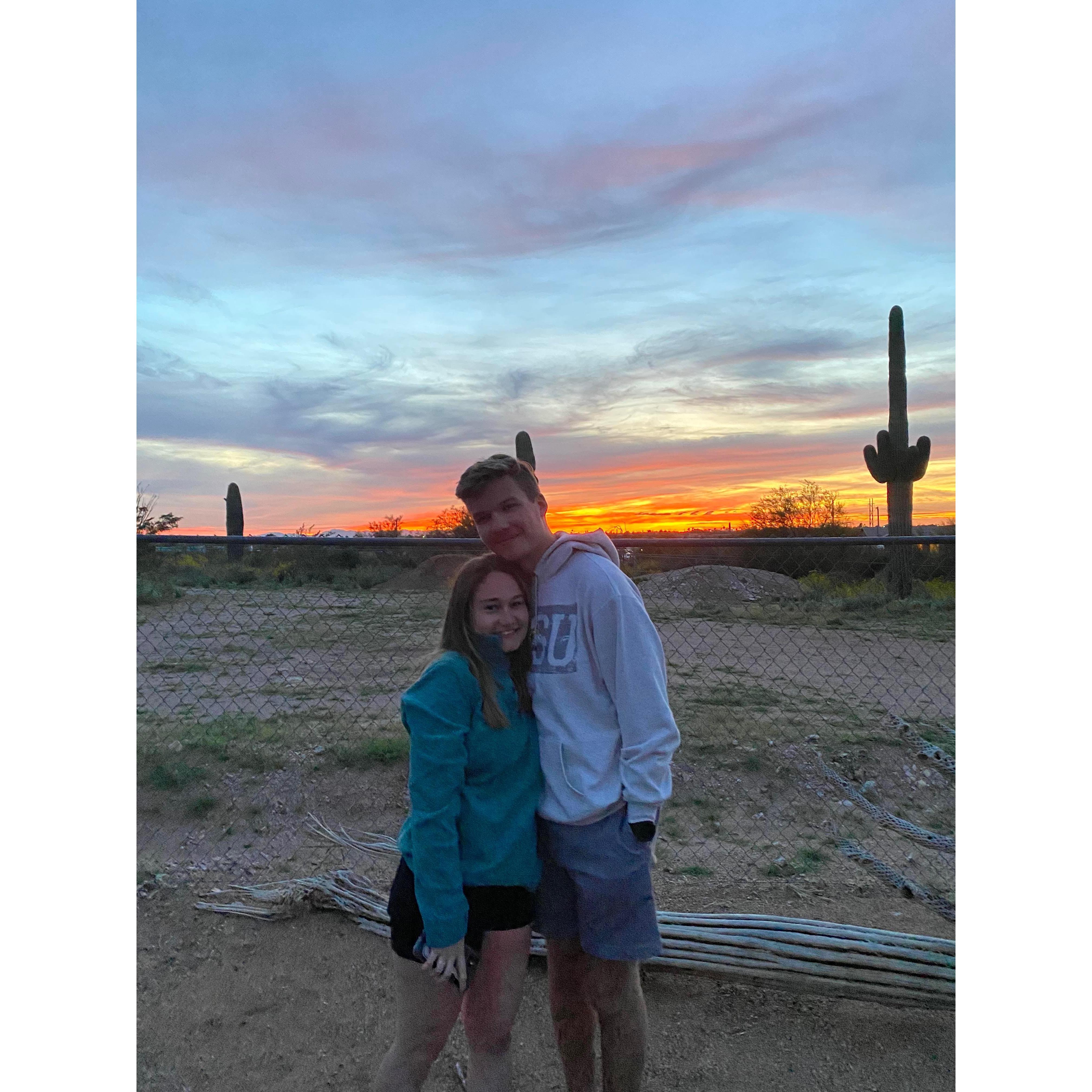 First vacation together. Spring Break 2020 Arizona. March 2020.