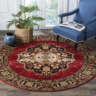 Vintage Hamadan Hediye Oriental Round Area Rug