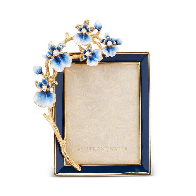 Jay Strongwater Kelsey Orchid Frame, 3" x 4"