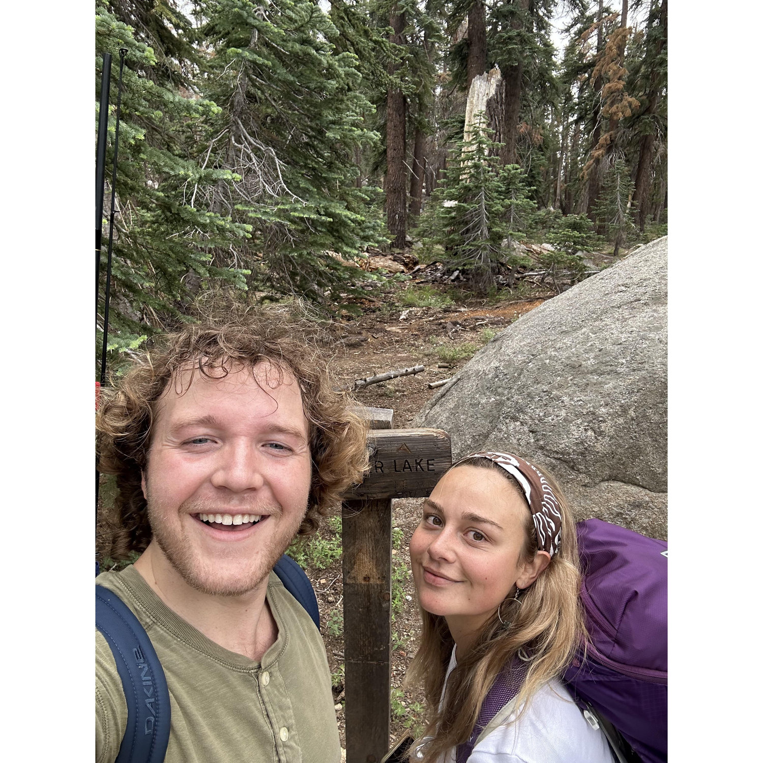 Backpacking to a high elevation lake in Jennie's Lake Wilderness
