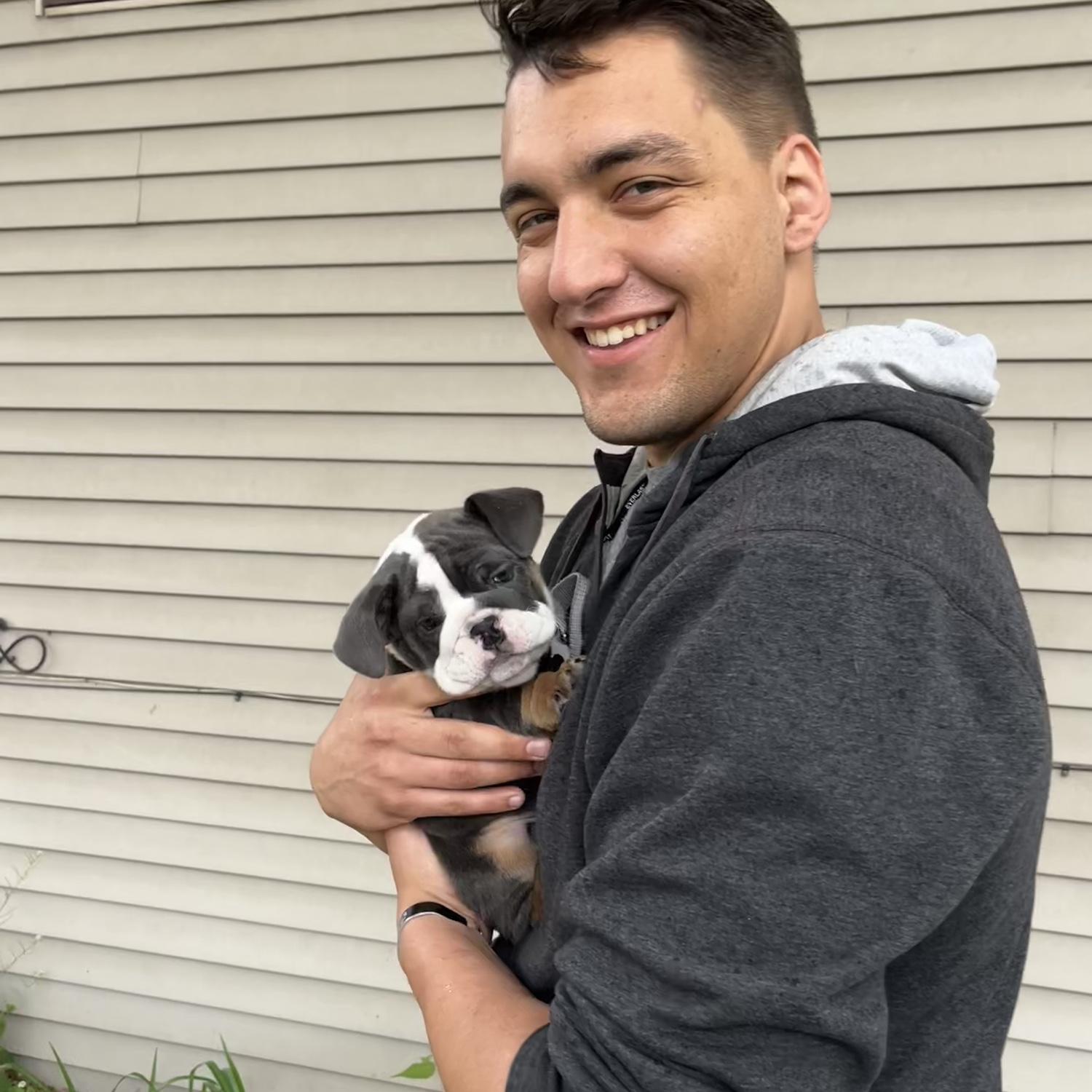 The day we brought little baby Gimo into our family