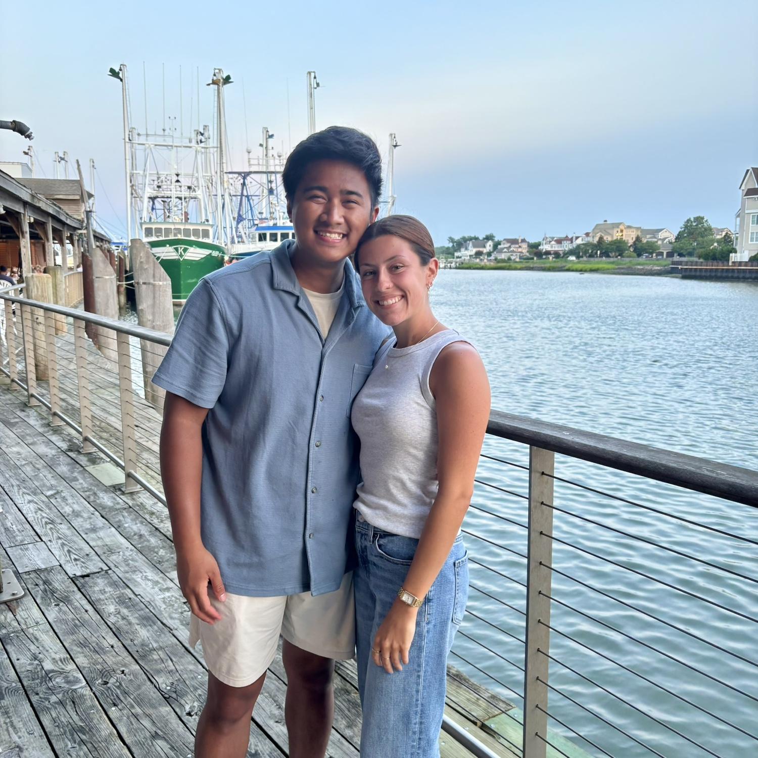 Us at Lobster House in Cape May. Summer 2025