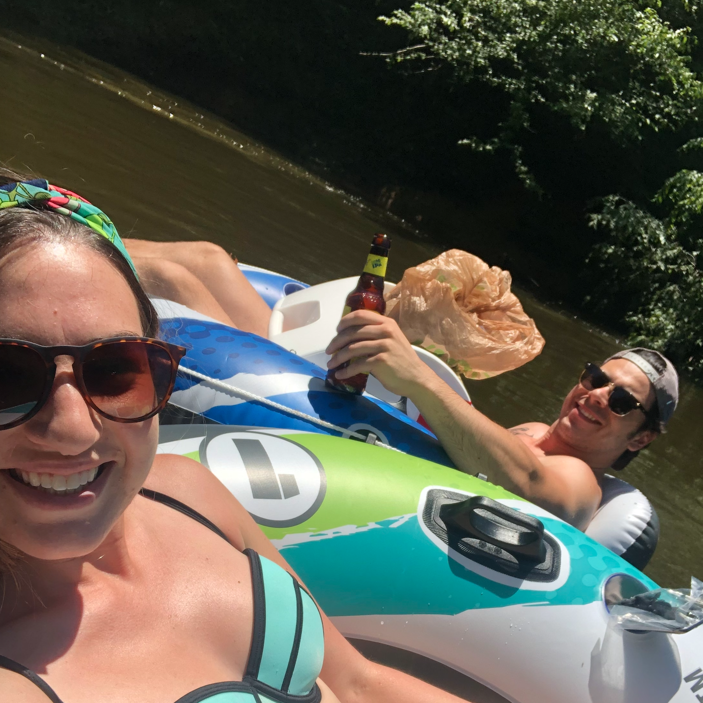 June 2020- They floated the river together for Samantha's first time ever river tubing! They had the best time ever!!!