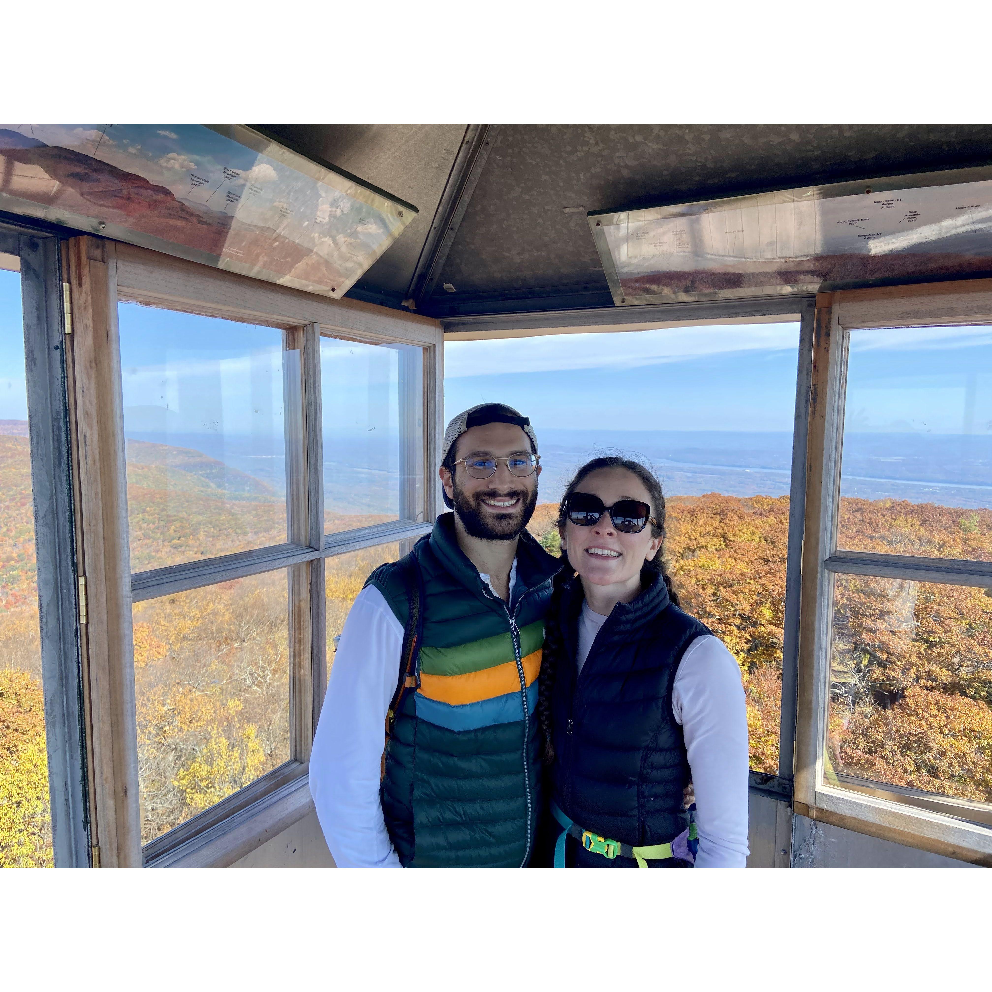 One of many fire tower hikes (Catskills October 2022)