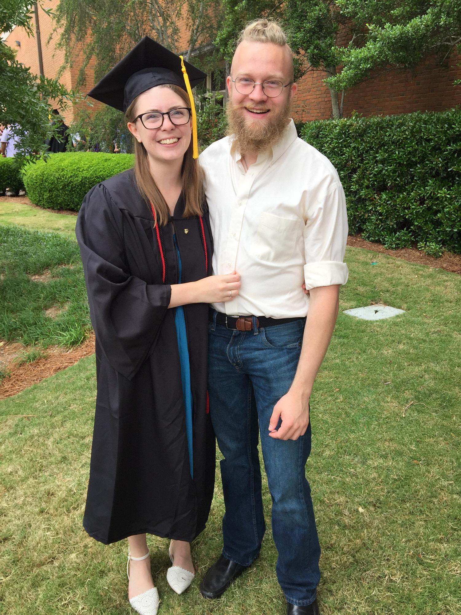 Cassidy’s graduation- check out William’s hair!
