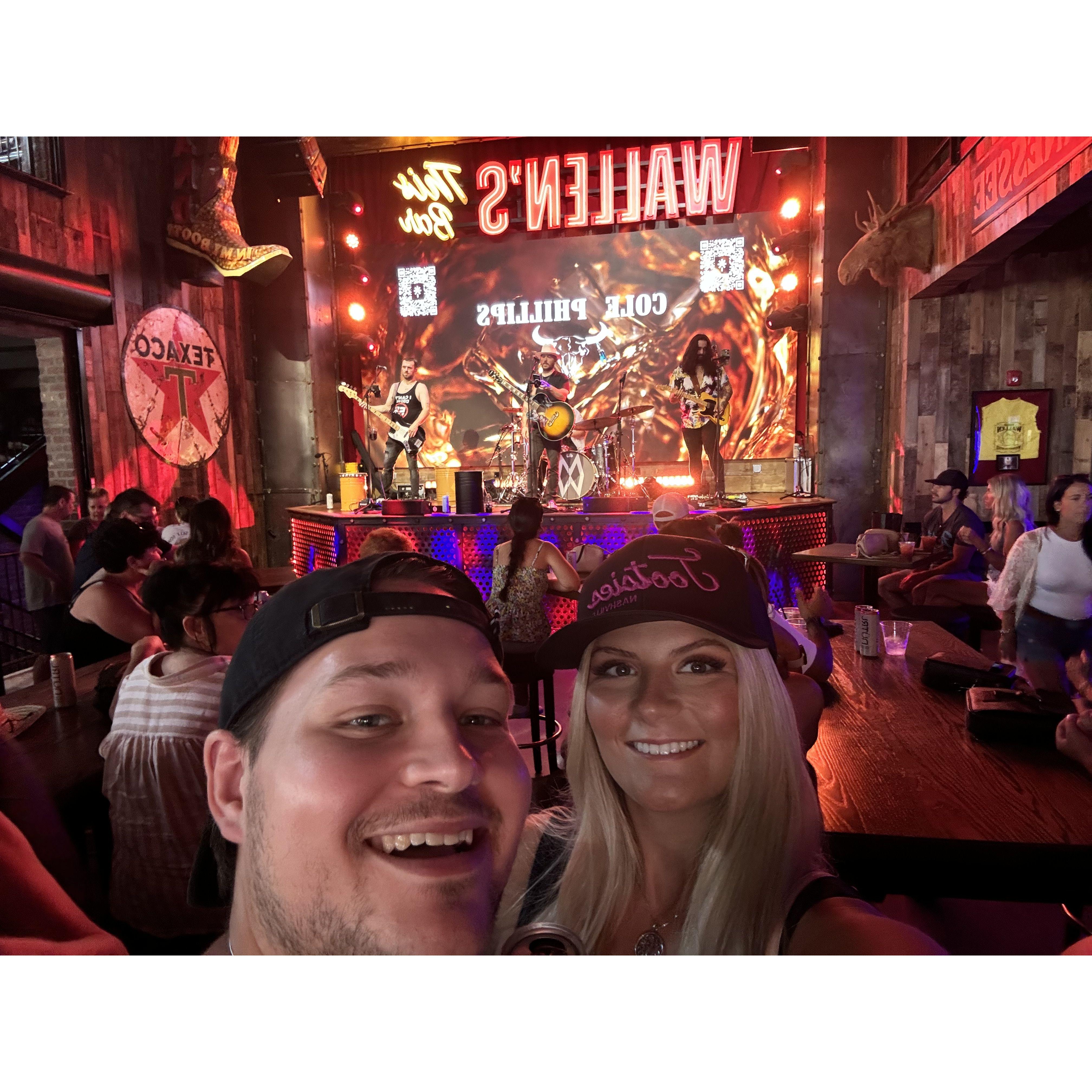 Blaine surprised Erin with a birthday trip to Nashville!