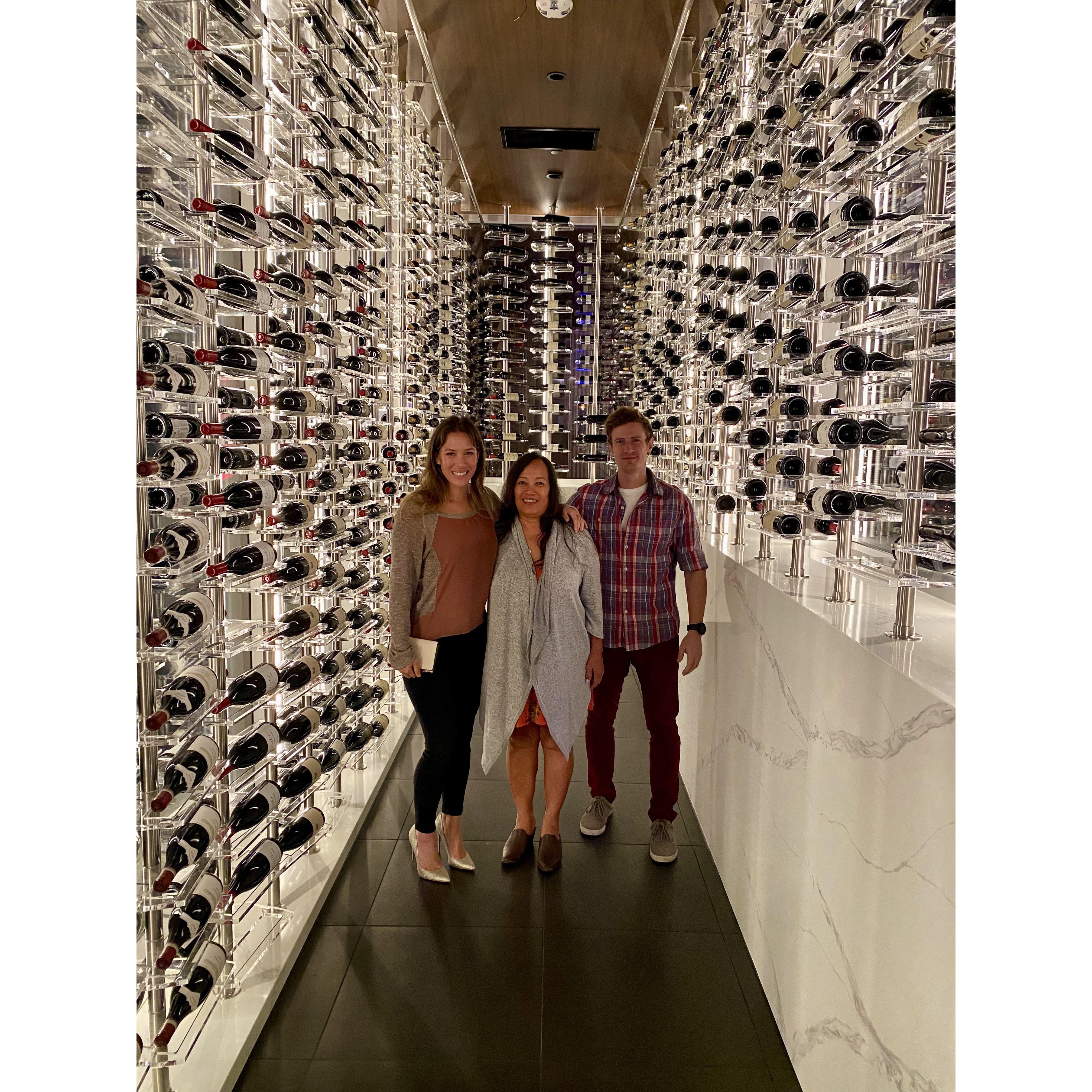 Hell's Kitchen wine room.