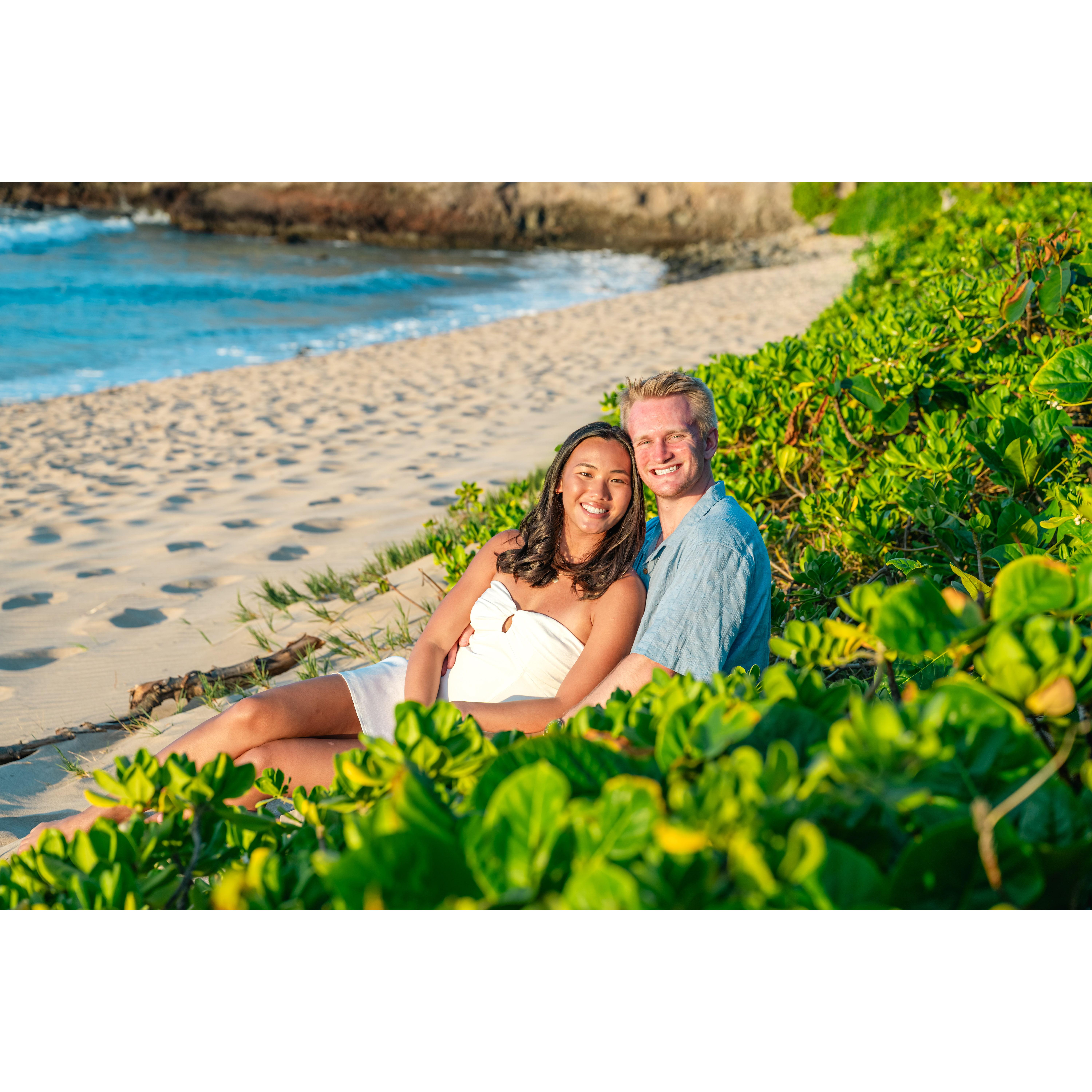 Took a trip to Maui, Hawaii in August of 2025 and took our engagement pictures on Ironwoods Beach.