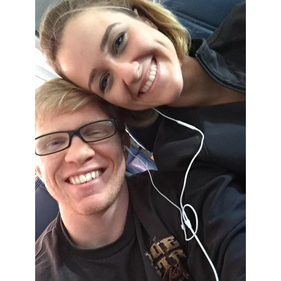 Flying to New York to see his family.