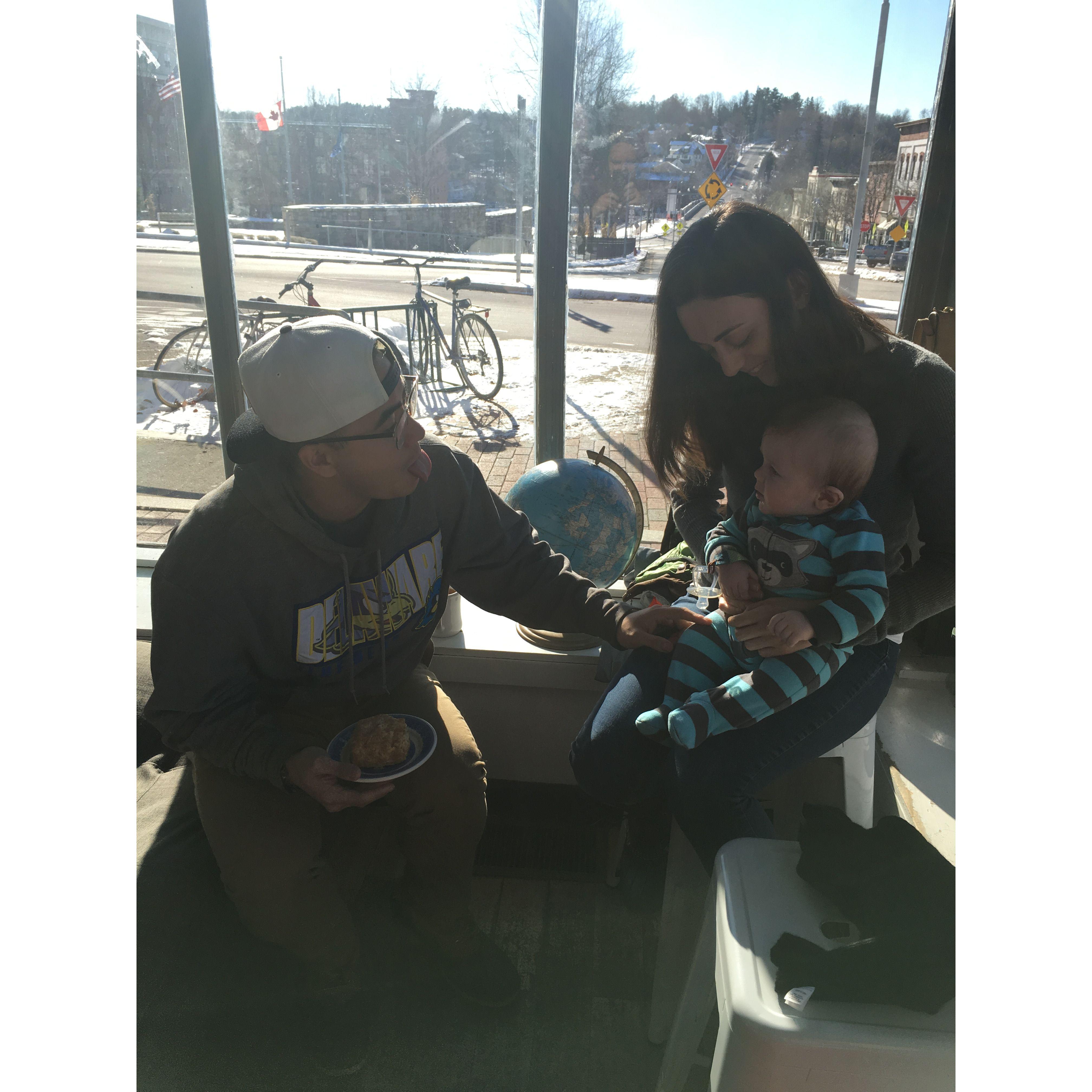 Spending time with little Blaise