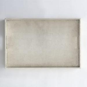 Wood Tray, 18"x28", Silver