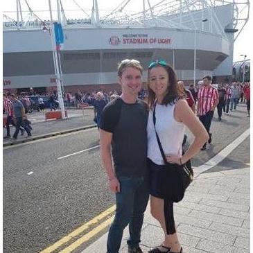 Sunderland, Stadium of Light, football stadium. Colin is incredibly dedicated to his team. Ha'way the Lads!
