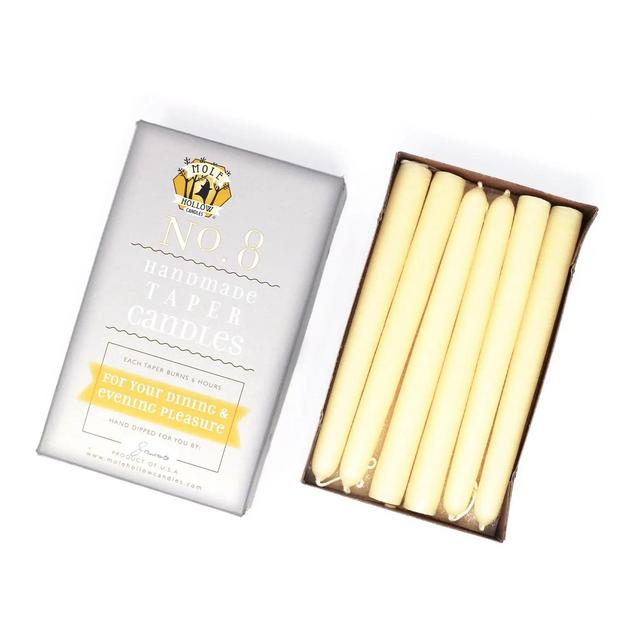 Taper Candle Pair 8" - Parchment