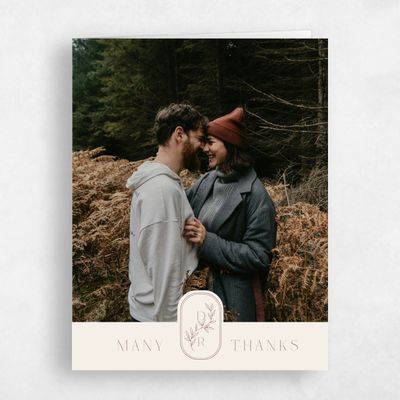 Beige Photo Wedding Thank You - Copan Photo