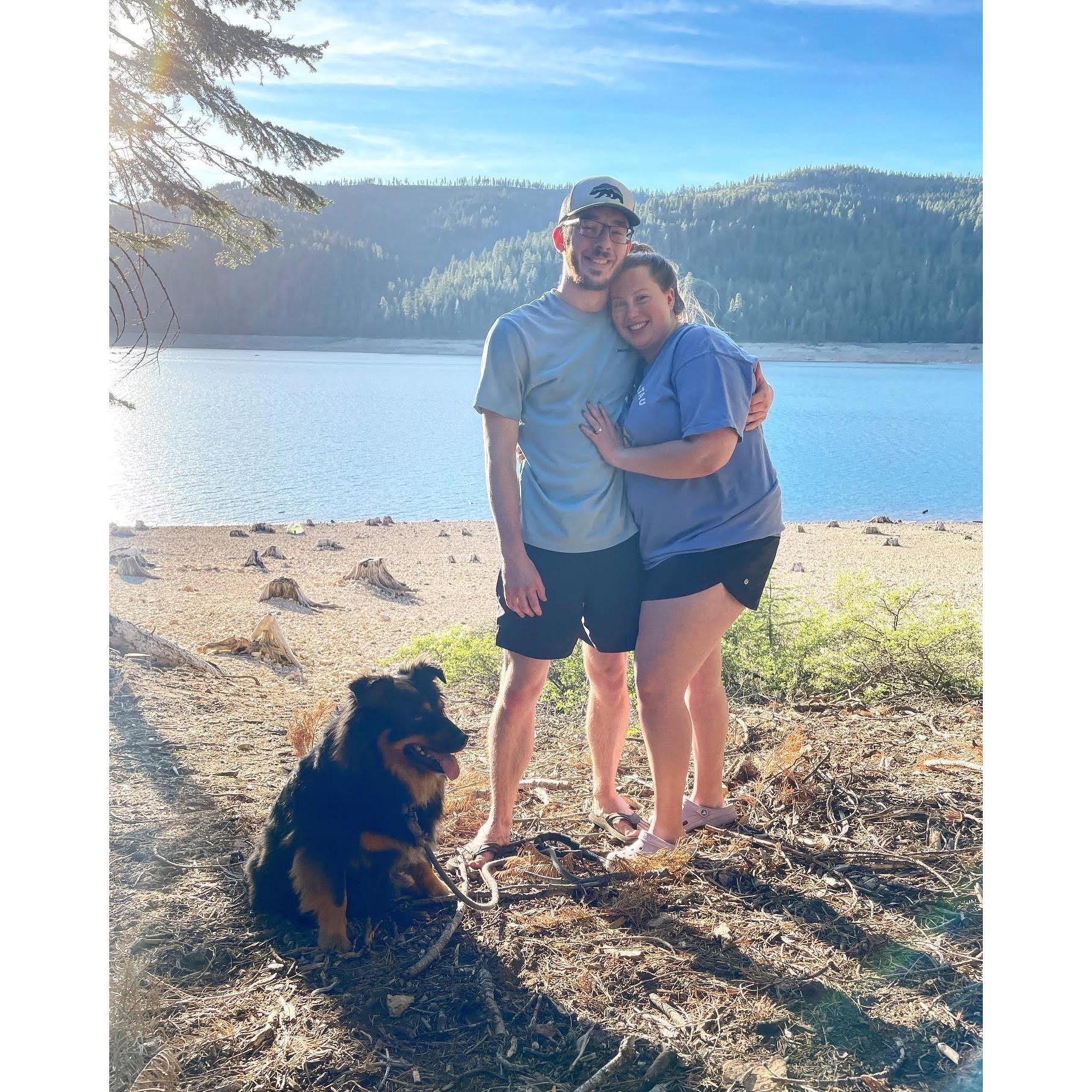 Family photo just minutes into our engagement.