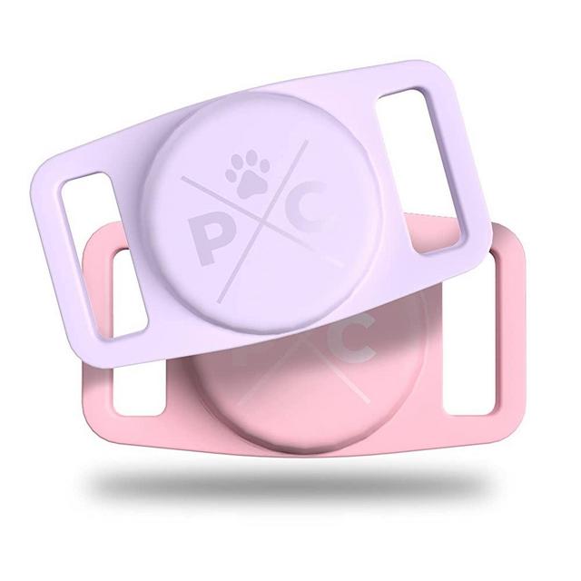 Pup Culture (2 Pack) Airtag Dog Collar Holder, Protective Airtag Case for Dog Collar, Airtag Loop for GPS Dog Tracker, Dog Trackers for Apple iPhone, Airtag Pet, Dog Airtag Holder