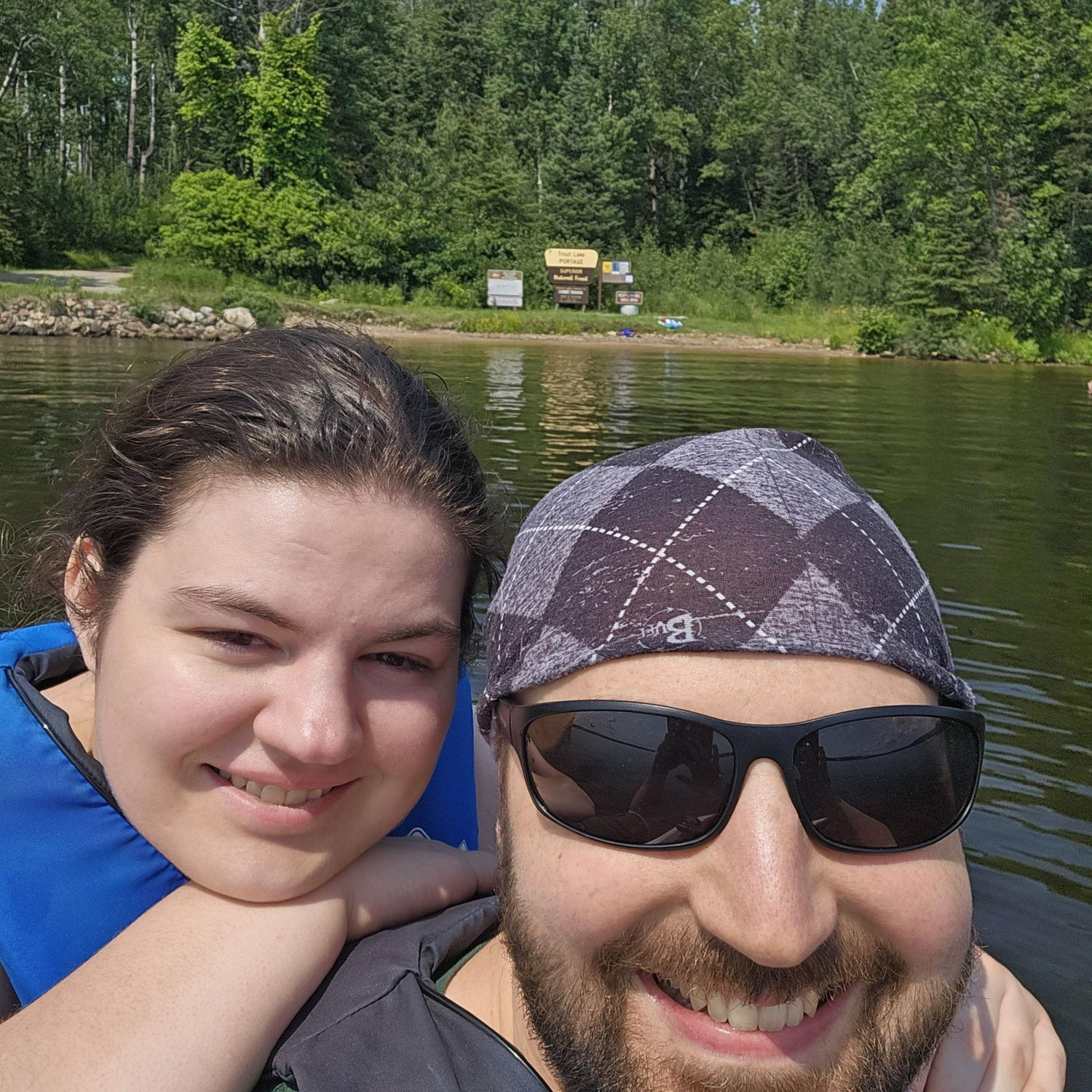 Jet skiing at the cabin