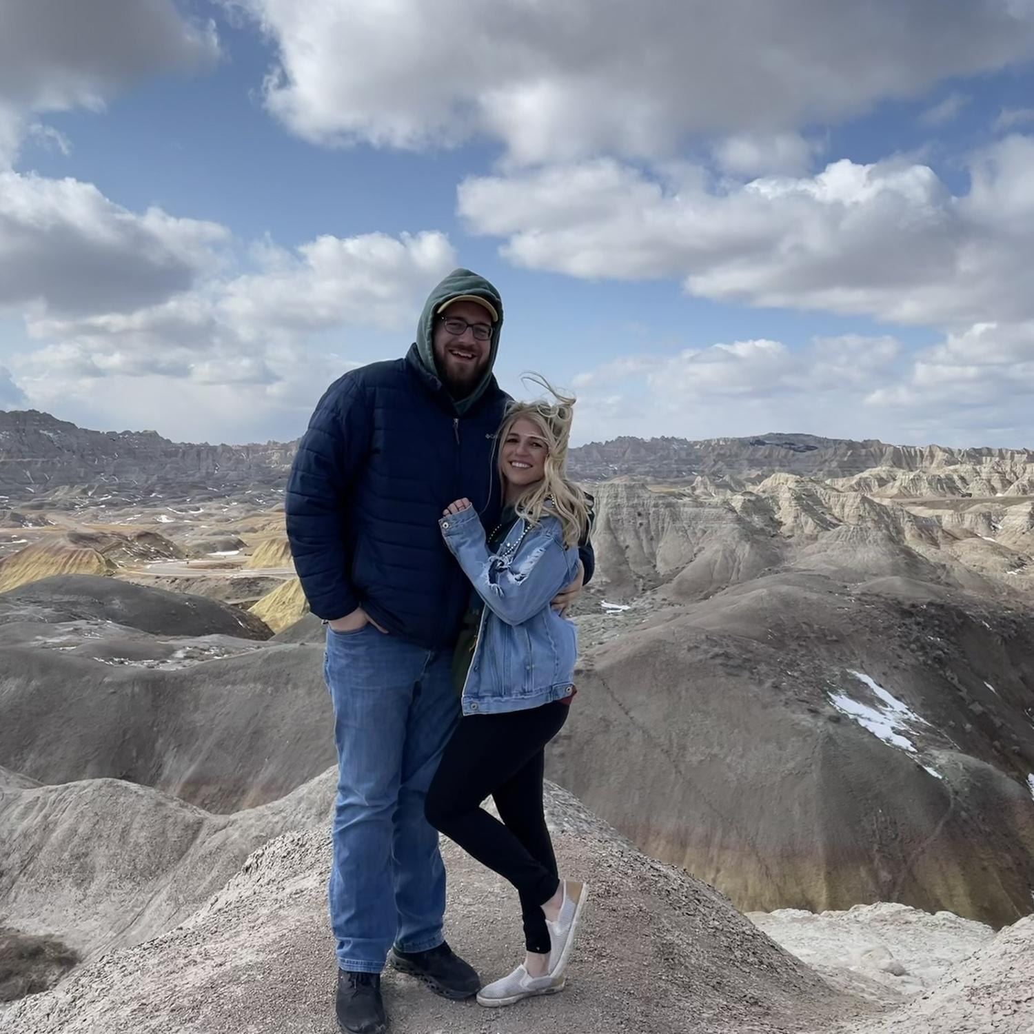 Windy day in the Badlands