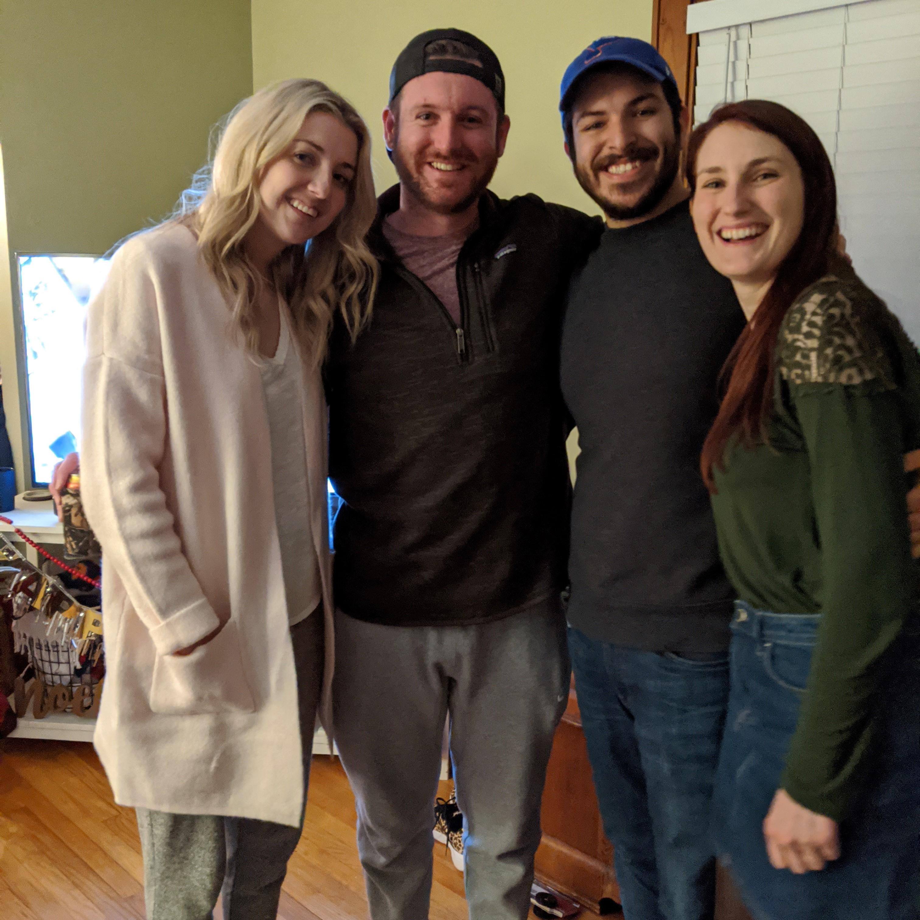 New Year's Eve 2019 with usher Michael and his fiancée, Allison