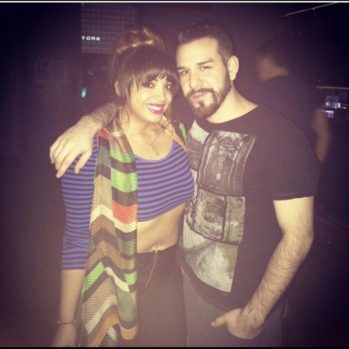 First date… a warehouse party in Brooklyn, of course