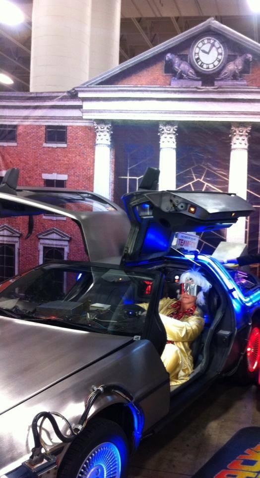 One thing that I always enjoy about our relationship is that I can say I would like to dress like Dr. Brown and go to Comicon and Chris replies then I will find you a Delorean to sit in.