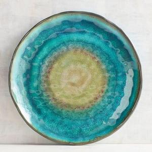Zahara Turquoise Melamine Dinnerplate