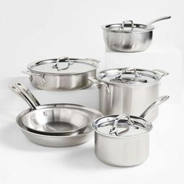 All-Clad D3 Curated Stainless Steel 10-Piece Cookware Set