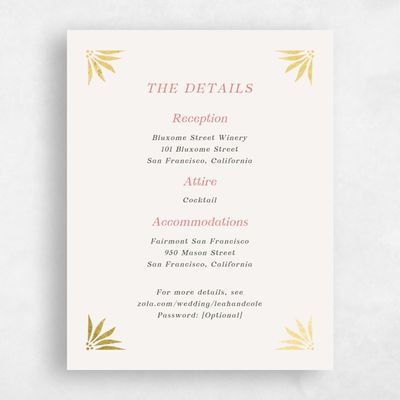 Light Oatmeal, Beige Wedding Enclosure - Onyx Foil