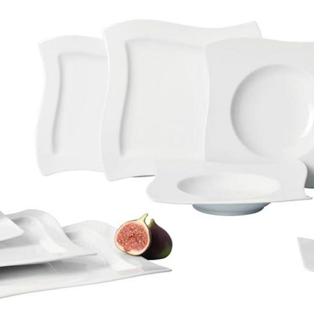 Villeroy & Boch NewWave 30-Piece Basic Dinnerware Set, White