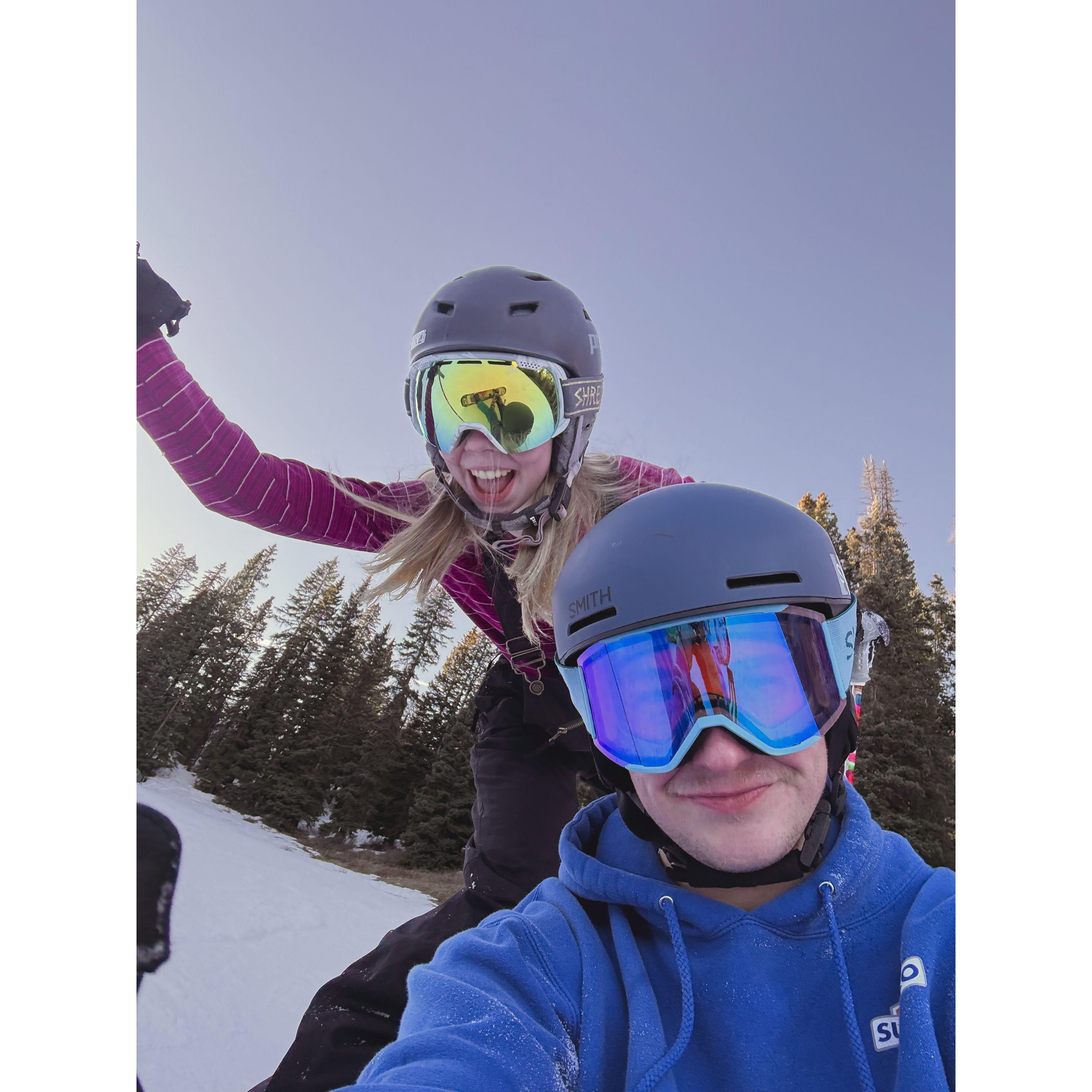 Jenna's first time skiing! This trip to purgatory is one we will NEVER forget!