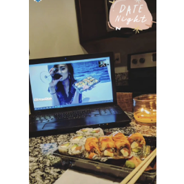 One of many virtual dates!