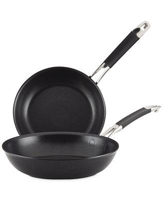 Anolon SmartStack 8.5" & 10" Hard-Anodized Nesting Skillet Set