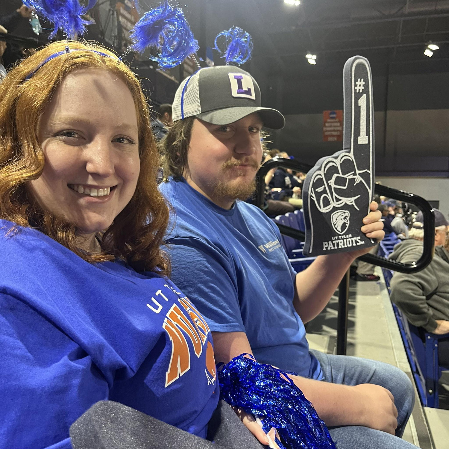 Collin's first Texas college basketball game (GO PATS)