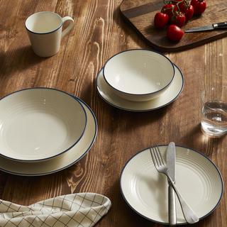 Gordon Ramsay Maze Denim Line 16-Piece Dinnerware Set, Service for 4