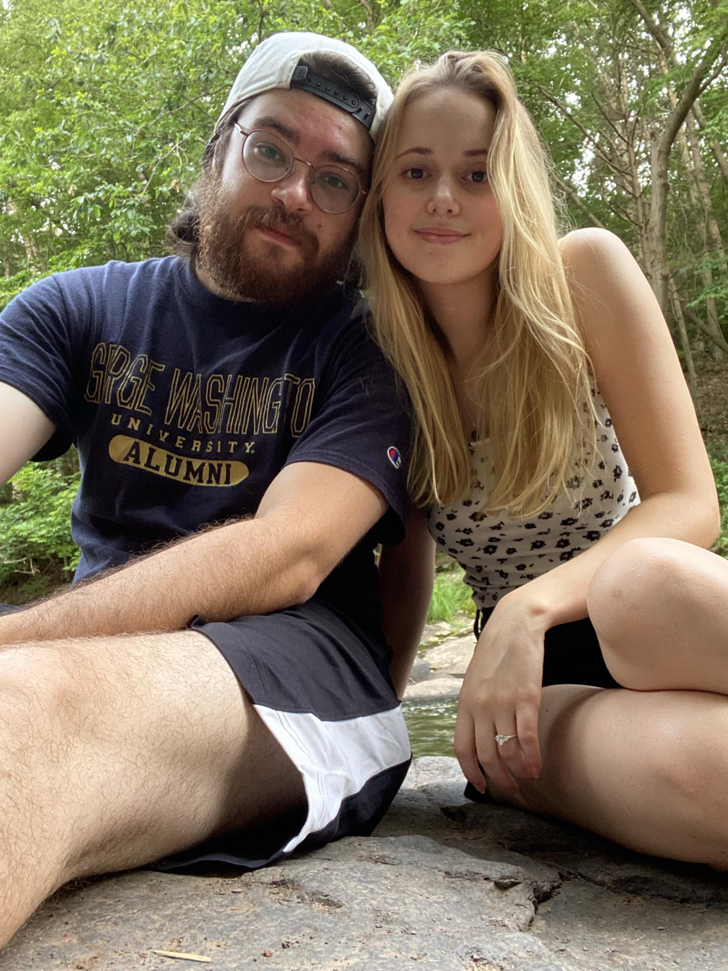 Hiking at high rocks