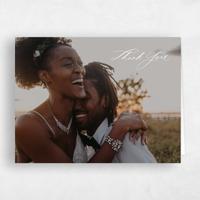 White Wedding Thank You - Brantley Portrait