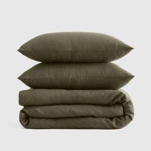 Linen Duvet Cover Set | Quince in Dusty Olive
